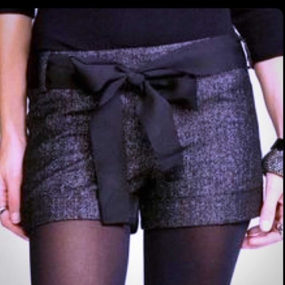 NWT Express Black & Silver Tweed Shorts